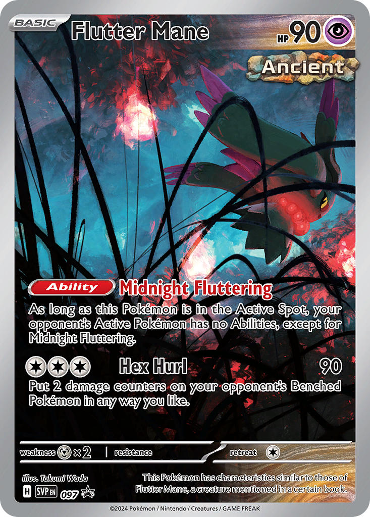 Flutter mane SVP 097 | NM reference image. See following photographs for the actual card and condition.