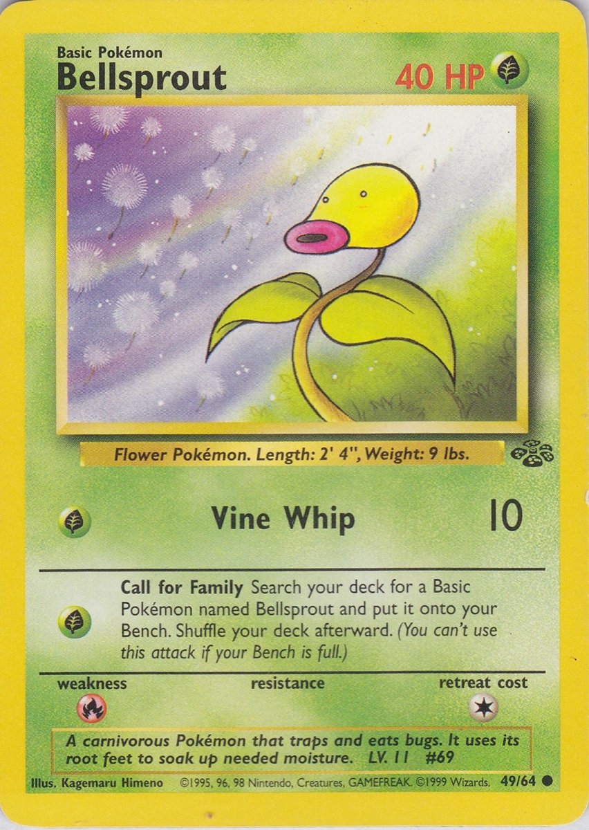 Bellsprout 49/64 reference image. See following photographs for the actual card and condition.