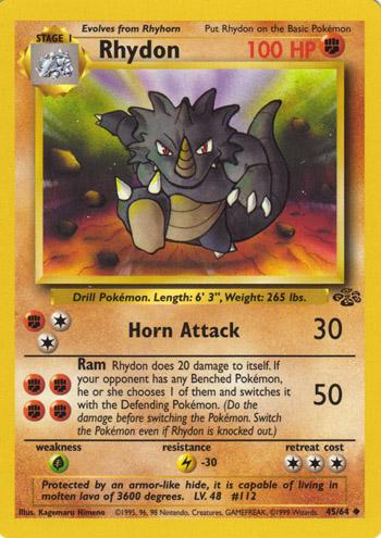 Rhydon 45/64 reference image. See following photographs for the actual card and condition.
