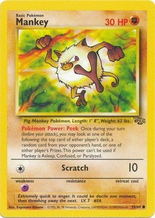 Mankey 55/64 | Condition review required reference image. See following photographs for the actual card and condition.
