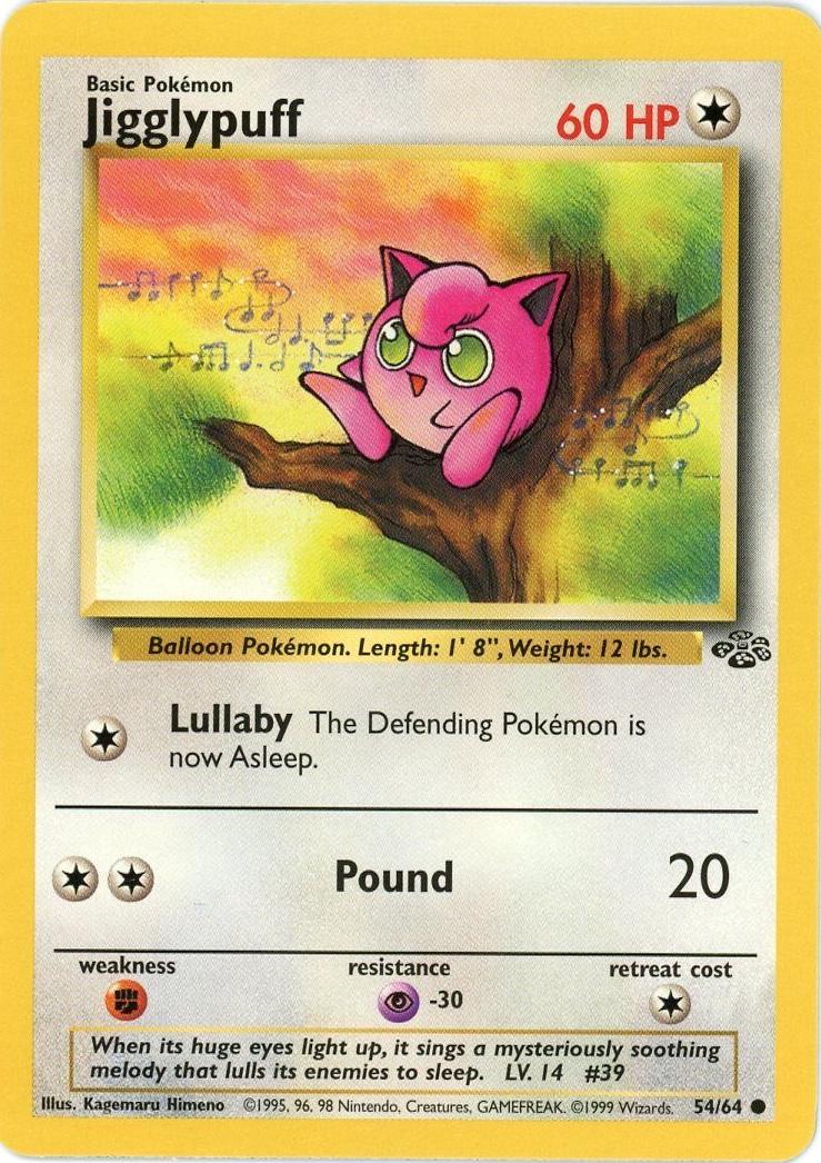 Jigglypuff 54/64 | Condition review required reference image. See following photographs for the actual card and condition.
