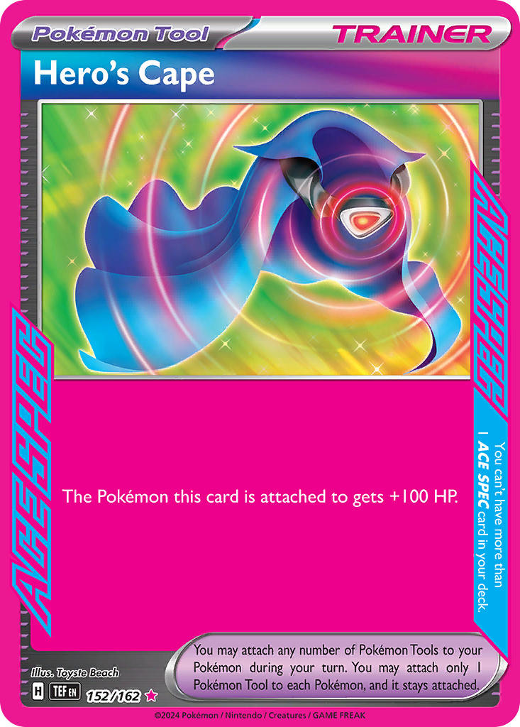 Hero's cape 152/162 | NM reference image. See following photographs for the actual card and condition.