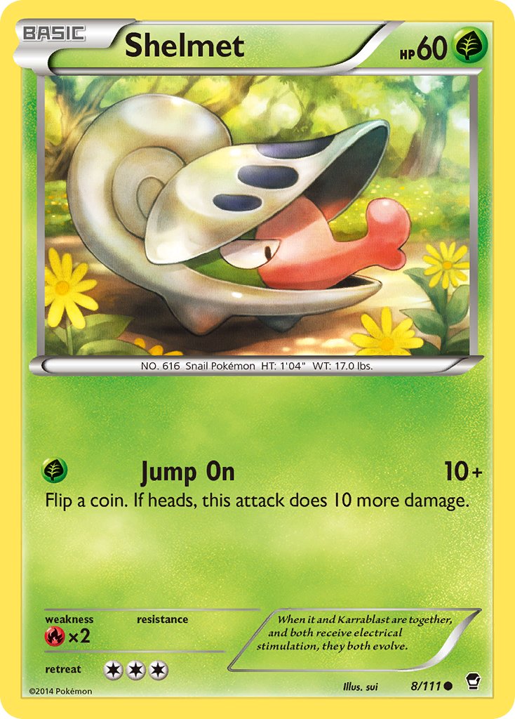 Shelmet 8/111 reference image. See following photographs for the actual card and condition.