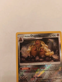 Alolan Dugtrio 87/149 | Condition review required actual card photograph 2