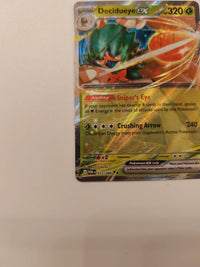 Decidueye ex 012/088 | NM actual card photograph 3
