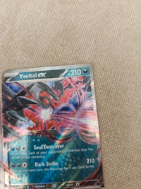 Yveltal eX 053/088 actual card photograph 5