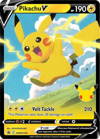 Pikachu V - SWSH143 catalogue reference image. See subsequent photos for actual card condition.