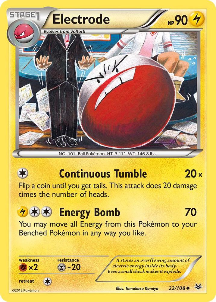 Electrode catalogue reference image; actual card photographs follow