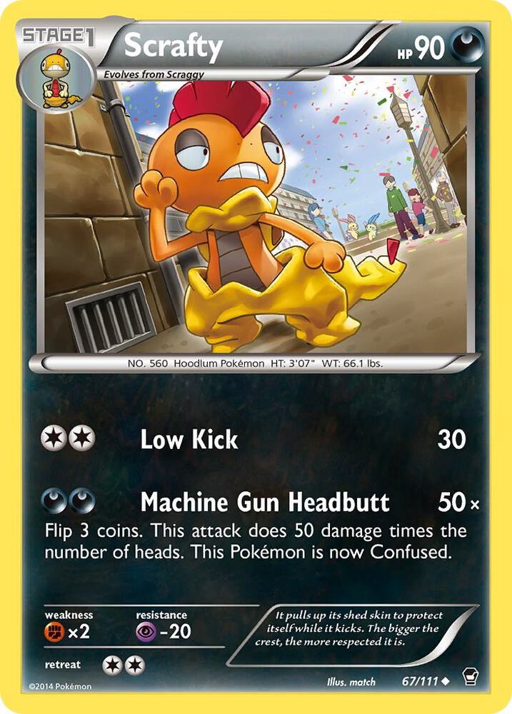 Scrafty catalogue reference image. See subsequent photos for actual card condition.