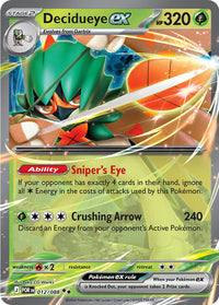 Decidueye ex - 012/088 catalogue reference image. See subsequent photos for actual card condition.