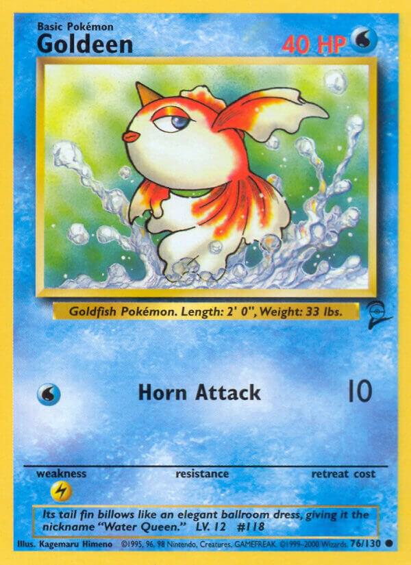 Goldeen catalogue reference image. See subsequent photos for actual card condition.
