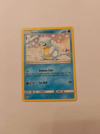 Alolan Sandshrew 19/145 | Moderately to heavily played actual card photograph