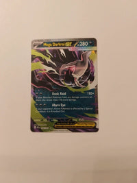 Mega Darkrai EX 048/084 | Moderately to heavily played actual card photograph