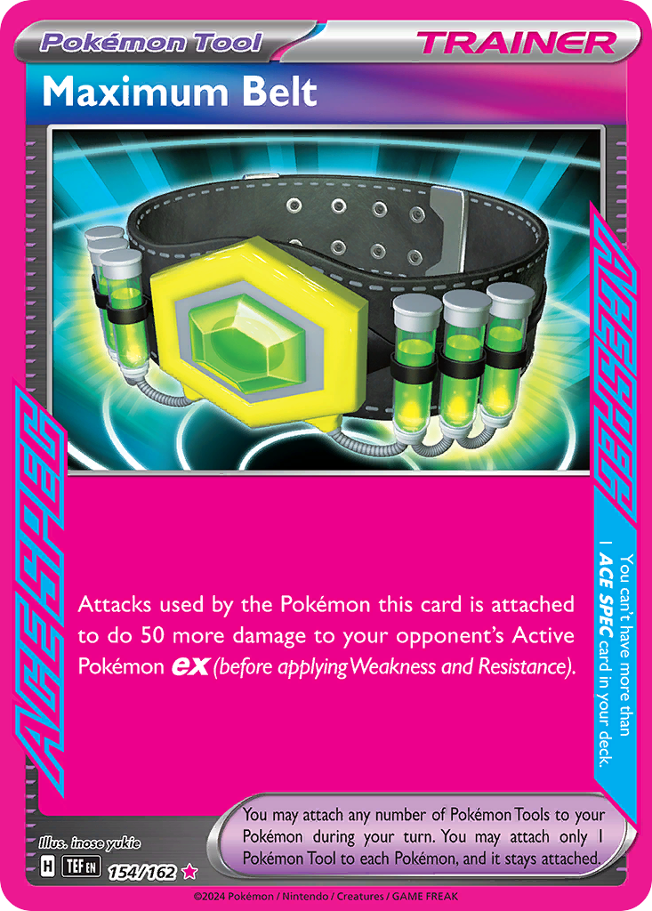 Maximum Belt 154/162 | Condition review required reference image. See following photographs for the actual card and condition.