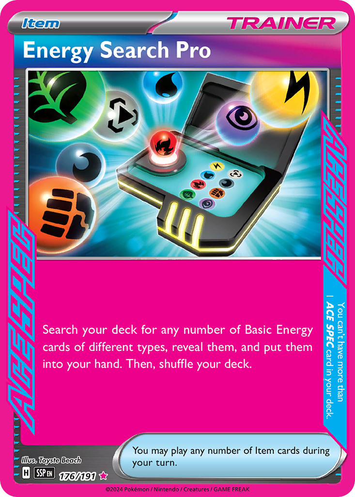 Energy Search Pro 176/191 | NM reference image. See following photographs for the actual card and condition.