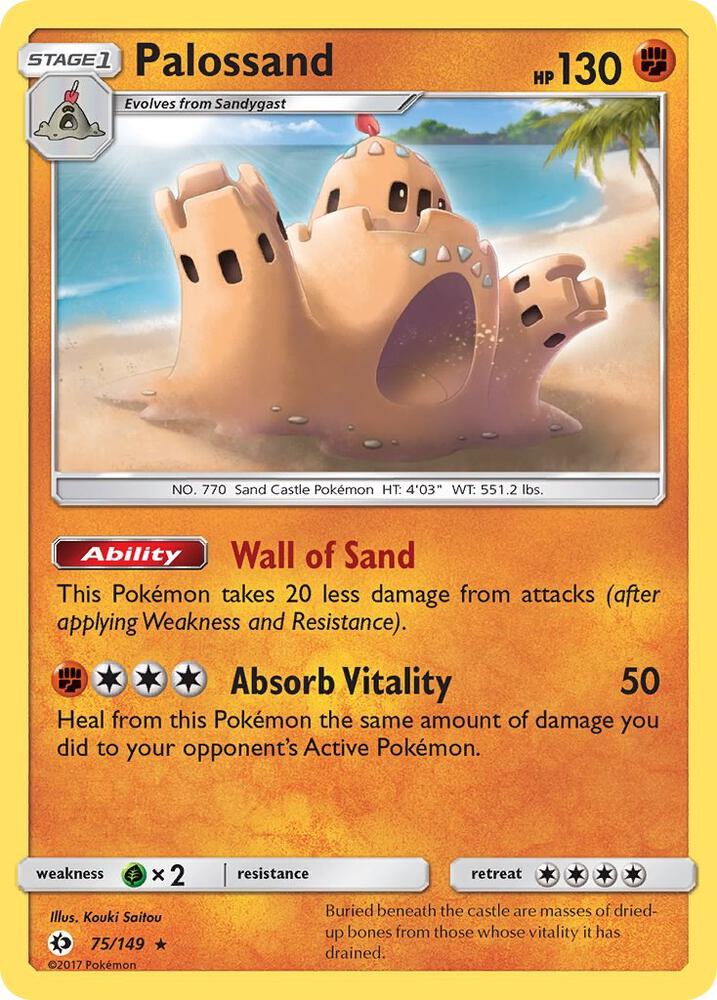 Palossand catalogue reference image. See subsequent photos for actual card condition.