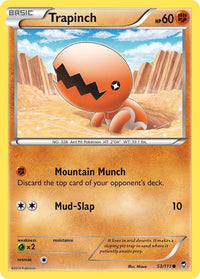 Trapinch catalogue reference image. See subsequent photos for actual card condition.
