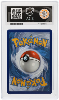 Back of the exact Glaceon VSTAR Crown Zenith ACE slab, showing certificate 1469956.