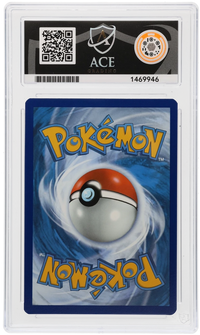 Back of the exact Lucario Black Star Promo ACE slab, showing certificate 1469946.