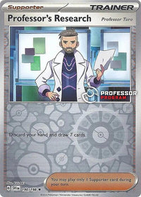 Professor's Research 190/198 Professor Turo, Professor Program stamped catalogue reference. Actual sealed card shown in subsequent photos.