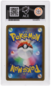 Back of the exact Raichu Charizard & Ho-Oh ex Deck ACE slab, showing certificate 1034894.