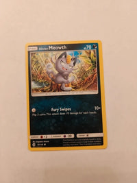 Alolan Meowth 78/149 | Moderately to heavily played actual card photograph
